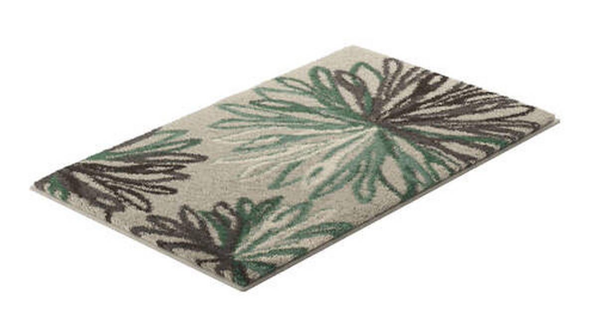 KOBEREC DO KOUPELNY, 60/100 cm - zelená/béžová, Basics, textil/plast (60/100cm) - Grund
