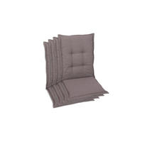 SESSELAUFLAGENSET Uni  - Taupe, Basics, Textil (50/7/110cm)