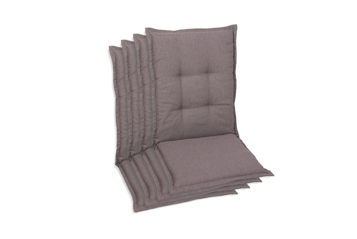 SESSELAUFLAGENSET Uni  - Taupe, Basics, Textil (50/7/110cm)