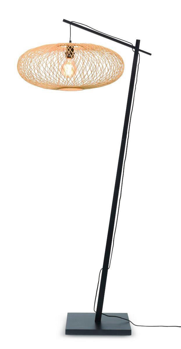 GOLVLAMPA GOOD&MOJO     - svart/naturfärgad, Trend (176/60/80cm) - Good & Mojo