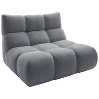SESSEL Chenille Grau  - Schwarz/Grau, Design, Kunststoff/Textil (112/85/108cm) - Pure Home Lifestyle