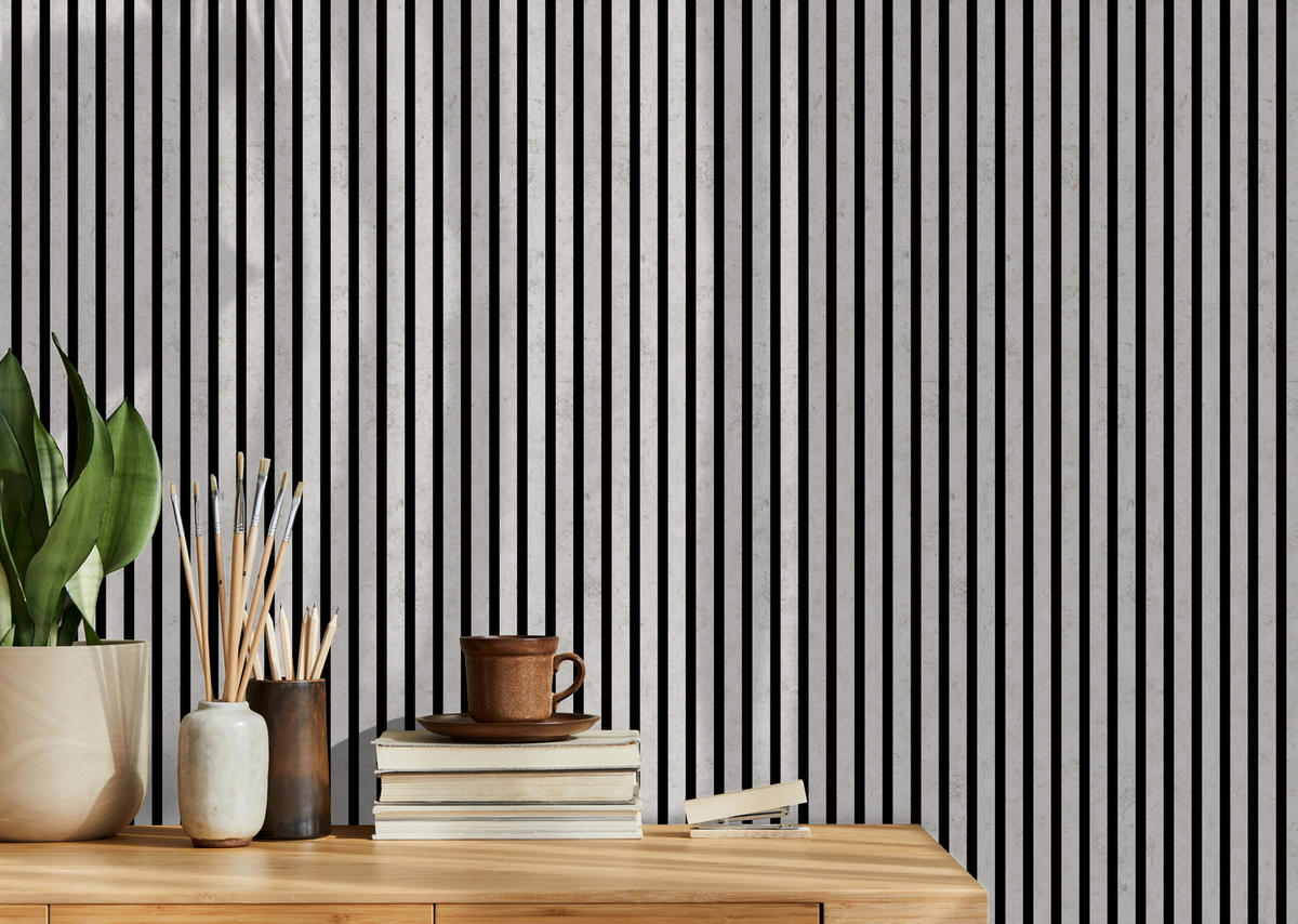 AKUSTIKPANEEL Beton Hell 3-seitig foliert 57.25/1.9/267 cm  - Grau, KONVENTIONELL, Holzwerkstoff/Textil (57.25/1.9/267cm)