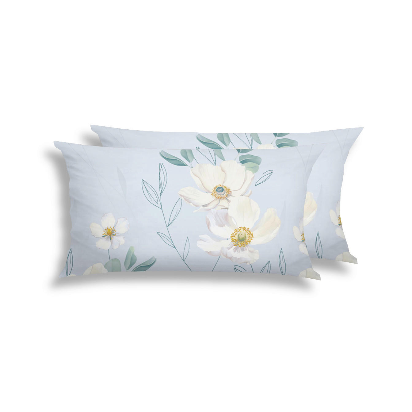 KOPFPOLSTERBEZUG 40/80 cm  - Blau, Design, Textil (40/80cm) - Florella