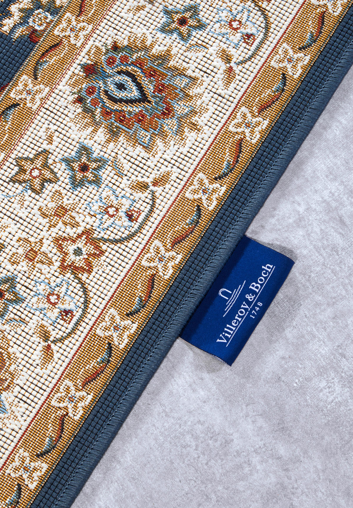 OUTDOORTEPPICH 120/180 cm Kollektion 1767 Blau, Creme  - Blau/Creme, Design, Kunststoff (120/180cm) - Villeroy & Boch