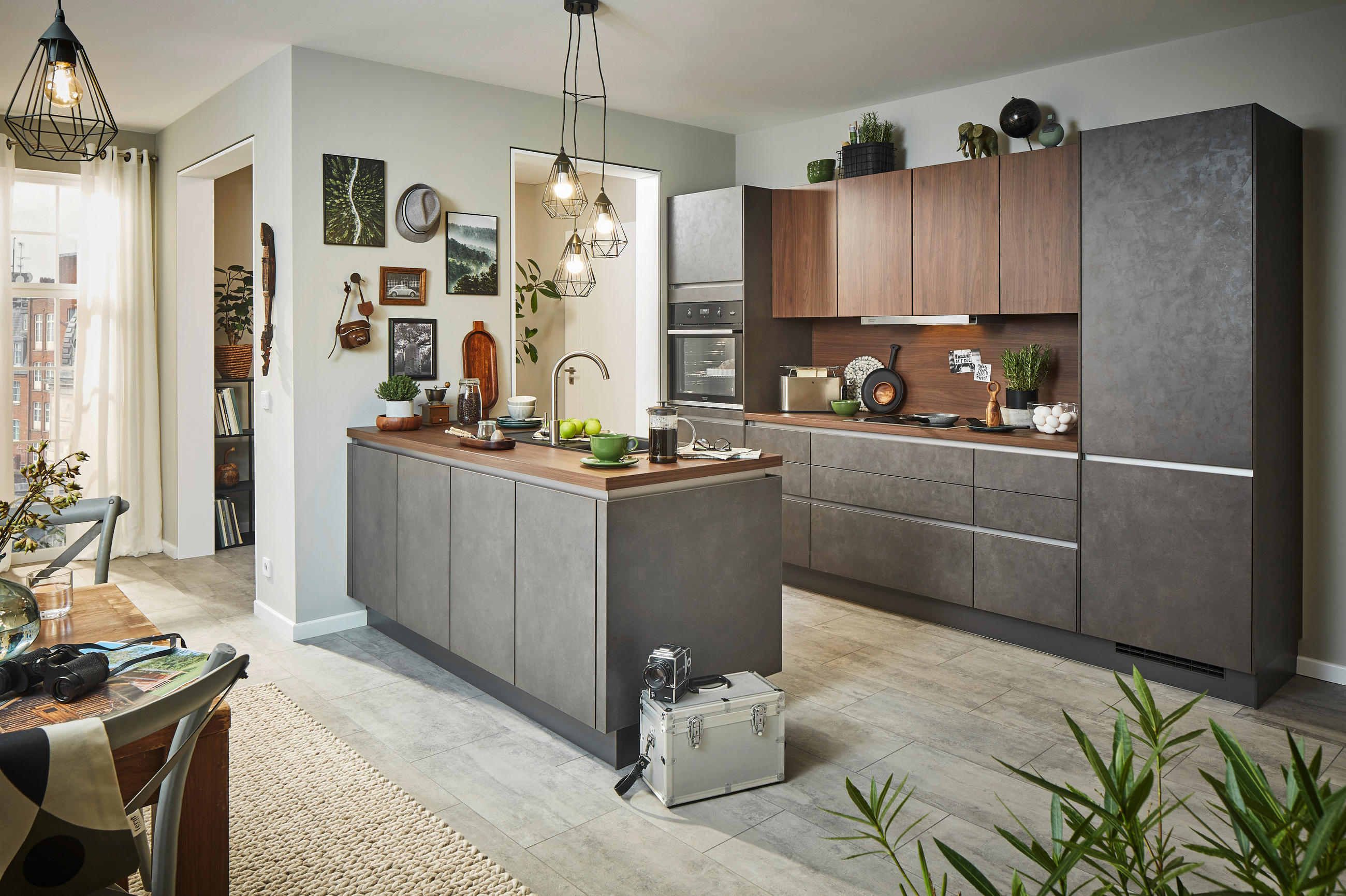 EINBAUKÜCHE   - Design, Holzwerkstoff - Celina