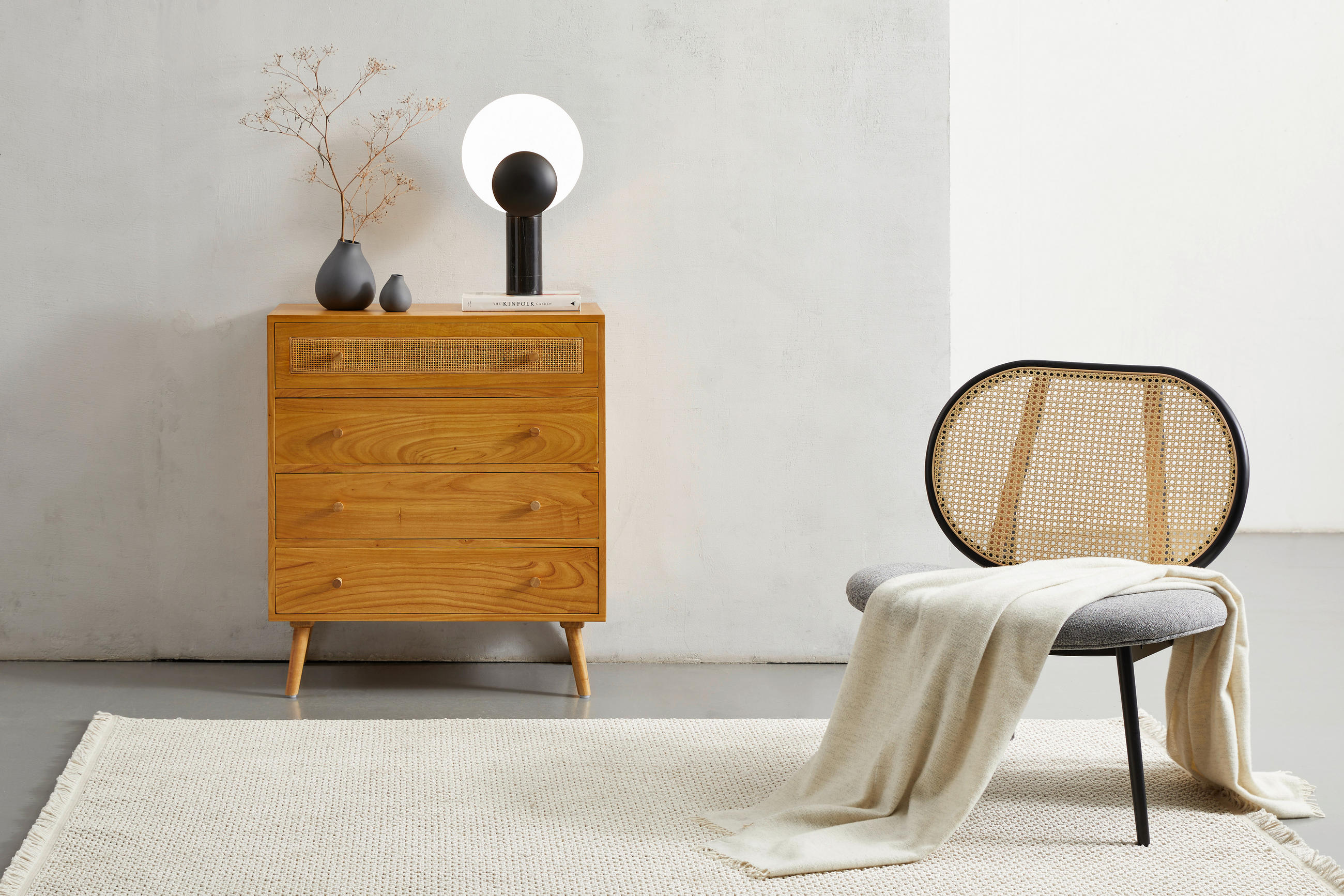 KOMMODE  in 80/90/40 cm  - Hellbraun/Naturfarben, Natur, Naturmaterialien/Holz (80/90/40cm) - MID.YOU
