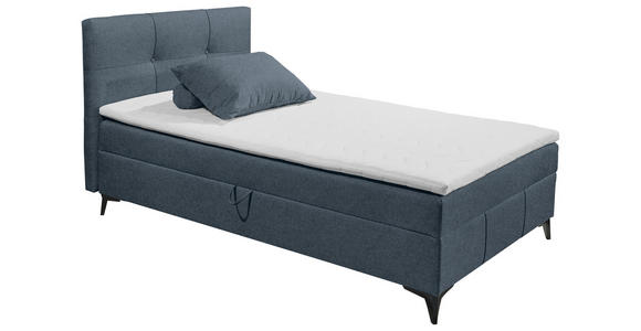 BOXBETT 120/200 cm  in Blaugrau  - Blaugrau, Basics, Holzwerkstoff/Textil (120/200cm) - Xora
