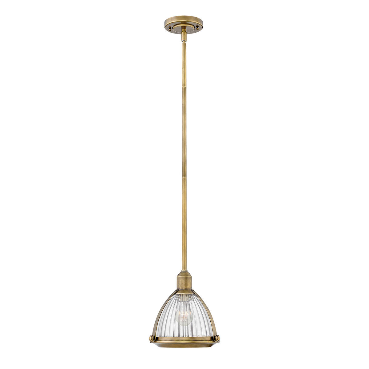 HÄNGELEUCHTE 24.8/46.6 cm    - Messingfarben, Konventionell, Glas/Metall (24.8/46.6cm) - Elstead Lighting