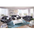DREISITZER-SOFA in Textil Grau, Schwarz - Chromfarben/Schwarz, Design, Textil/Metall (208/85/87cm) - Ti`me DREISITZER-SOFA in Textil Grau, Schwarz - Chromfarben/Schwarz, Design, Textil/Metall (208/85/87cm) - Ti`me