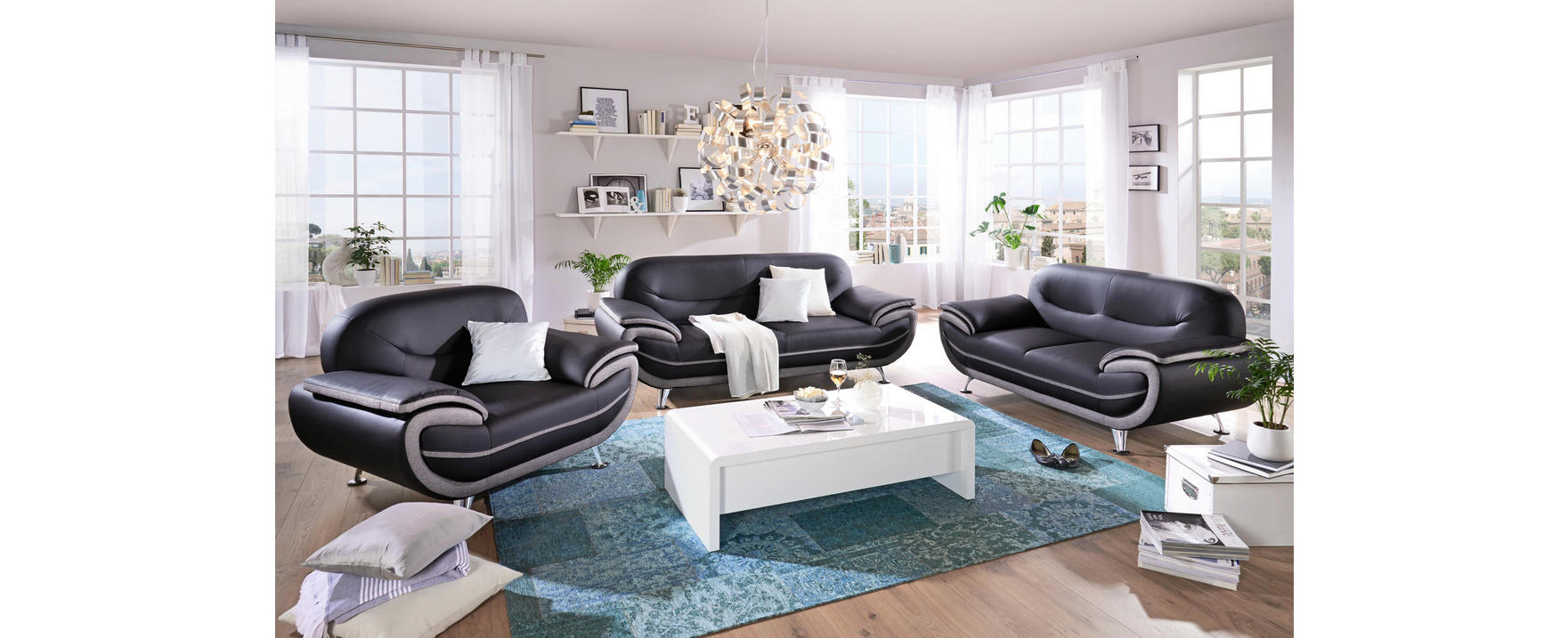 TI`ME ZWEISITZER-SOFA - Einrichtungsbeispiel