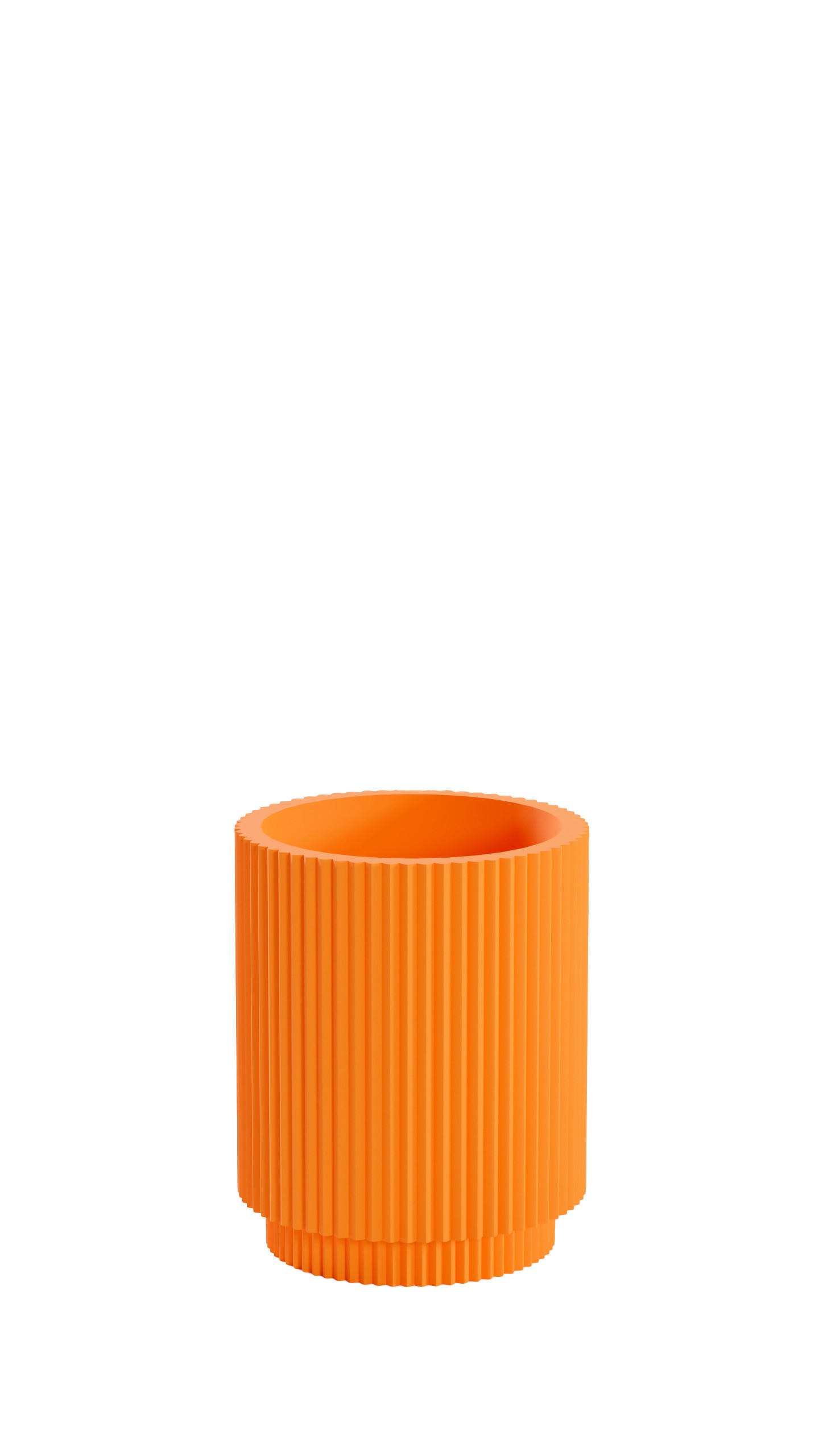 ZAHNPUTZBECHER Kunststoff  - Orange, Basics, Kunststoff (8,2/9,5/8,2cm) - Sadena