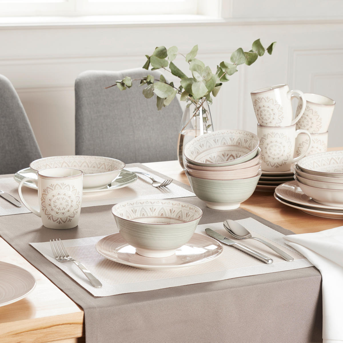 MÜSLISCHALE Valencia 15,5 cm  - Creme/Braun, KONVENTIONELL, Keramik (15,5cm) - Ritzenhoff Breker