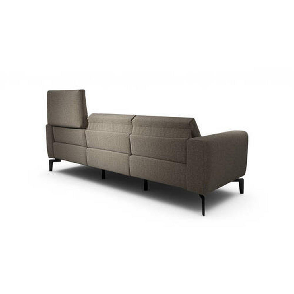 Thumbnail - Sensoo 3-Sitzer-Sofa Cosy, Braun, Textil, 250x86x86-94 cm, Stoffauswahl, Armteil links, rechts, Wohnzimmer, Sofas & Couc...