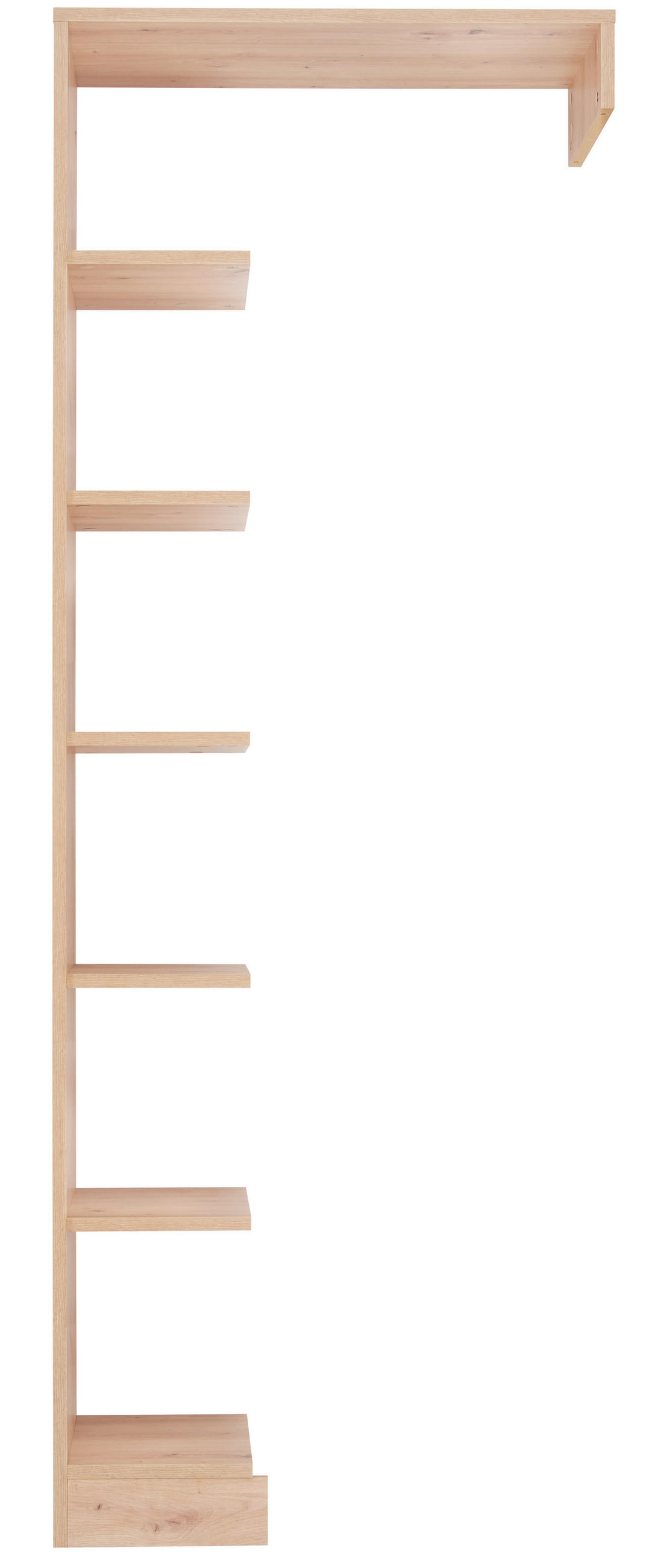 BABAPOLC Leo  - fekete/tölgyfa, Trend, műanyag/faalapú anyag (77/209/40cm) - Jimmylee
