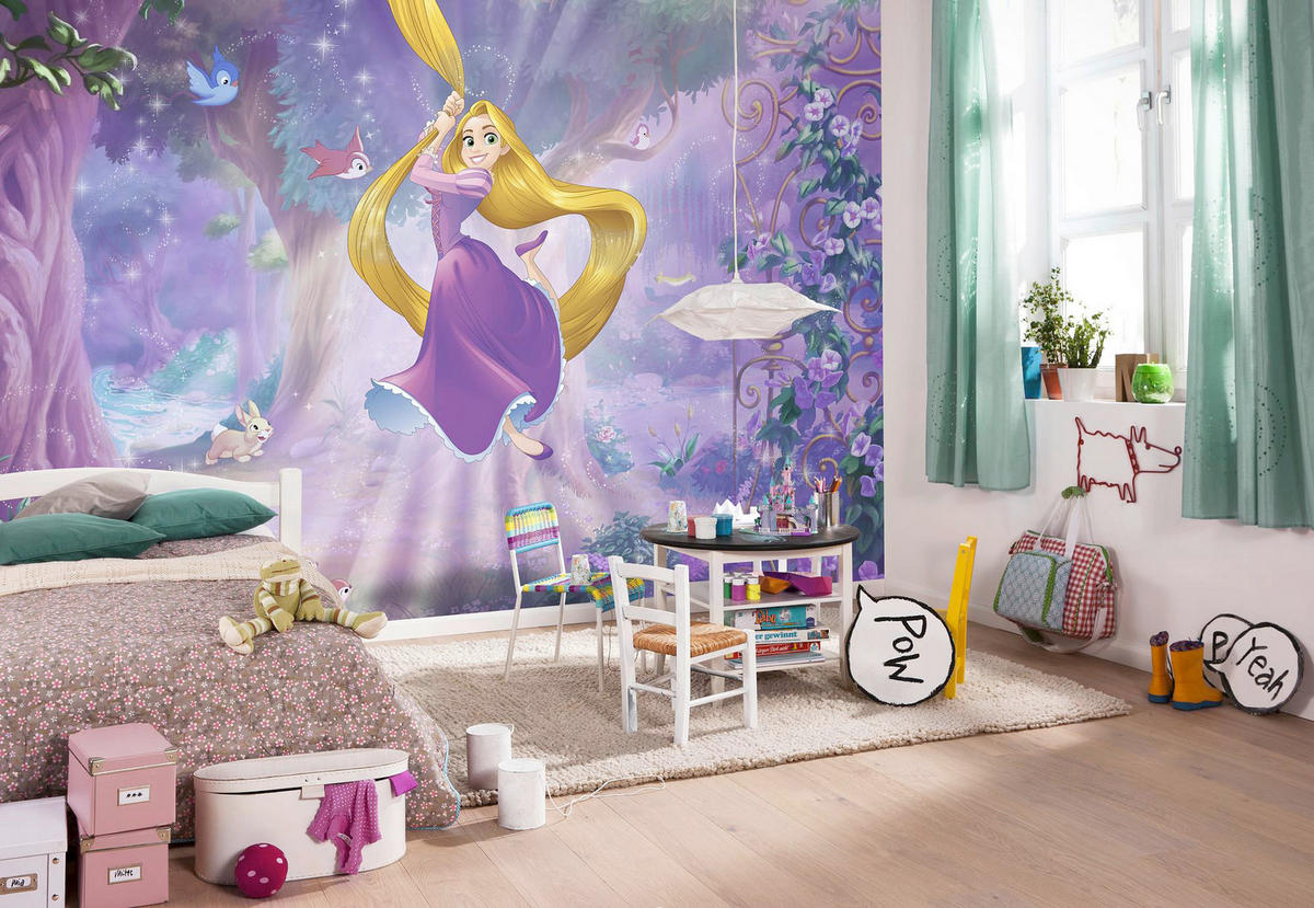 FOTOTAPETE Prinzessin Rapunzel  - Design, Papier (368/254cm) - Disney