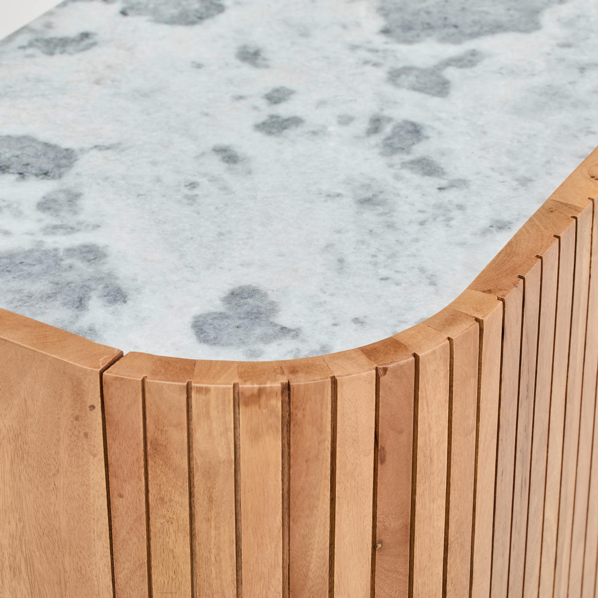 SIDEBOARD  170/75/45 cm  - Silberfarben/Naturfarben, Design, Holz/Stein (170/75/45cm) - Livetastic