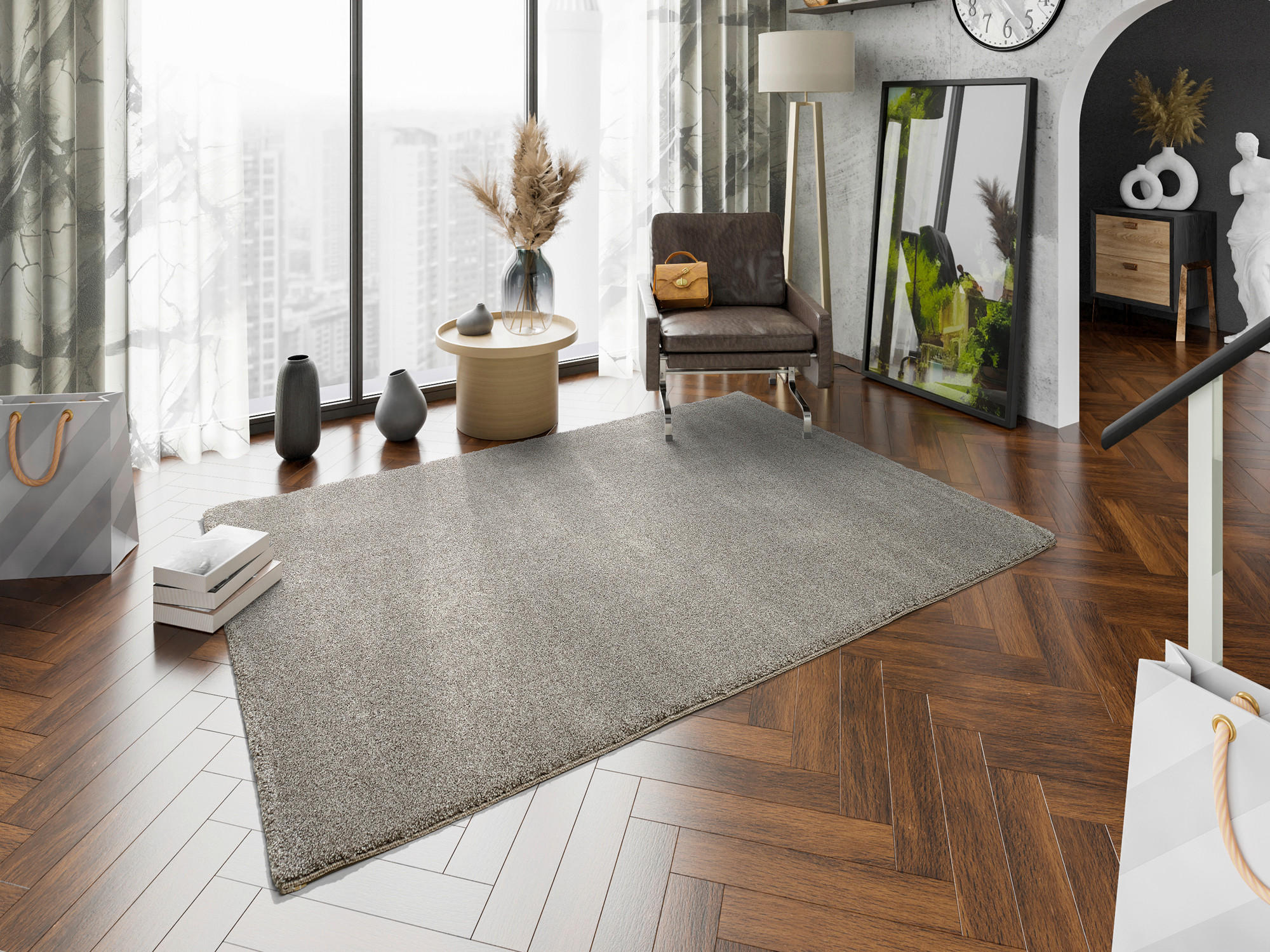 WEBTEPPICH 240/290 cm Braun  - Braun, Basics, Textil (240/290cm) - Novel