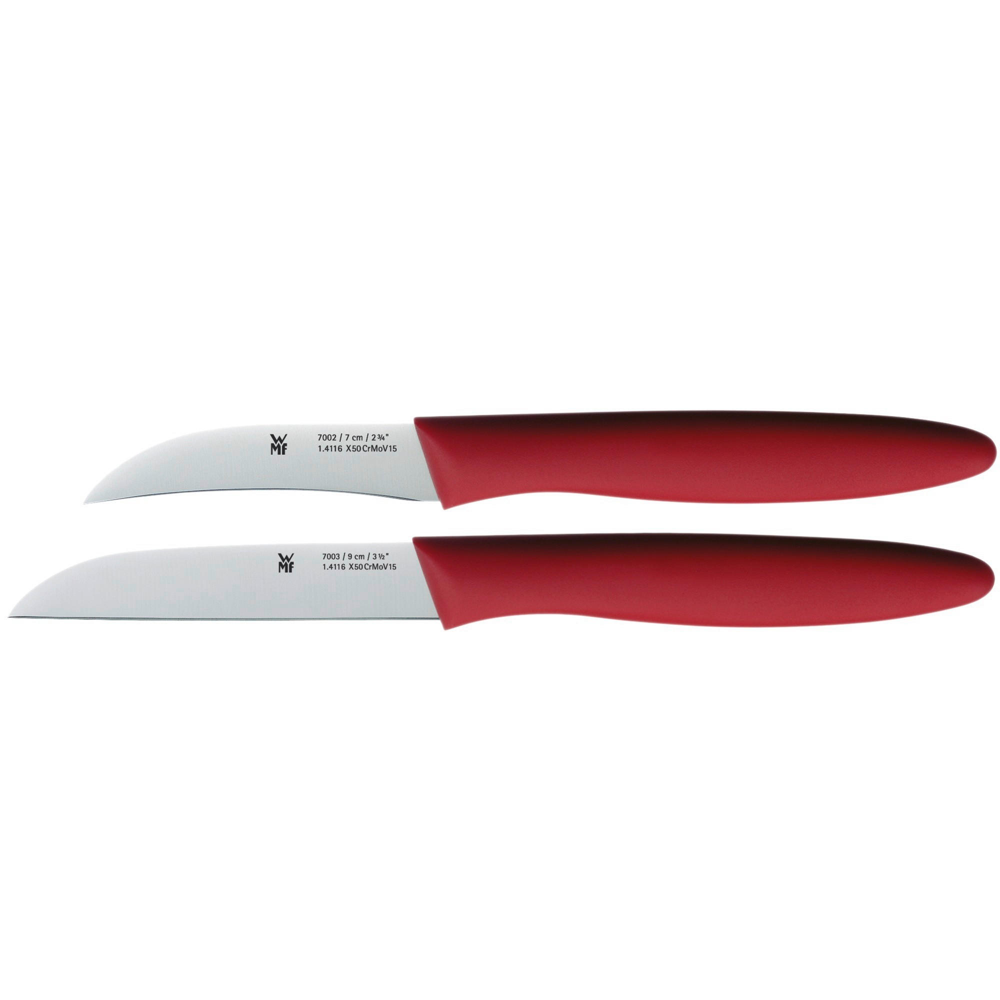 MESSERSET 2-teilig  - Rot/Silberfarben, Basics, Kunststoff/Metall - WMF