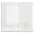 SCHWEBETÜRENSCHRANK  in Weiß  - Alufarben/Weiß, KONVENTIONELL, Glas/Holzwerkstoff (225/229/62cm) - Xora