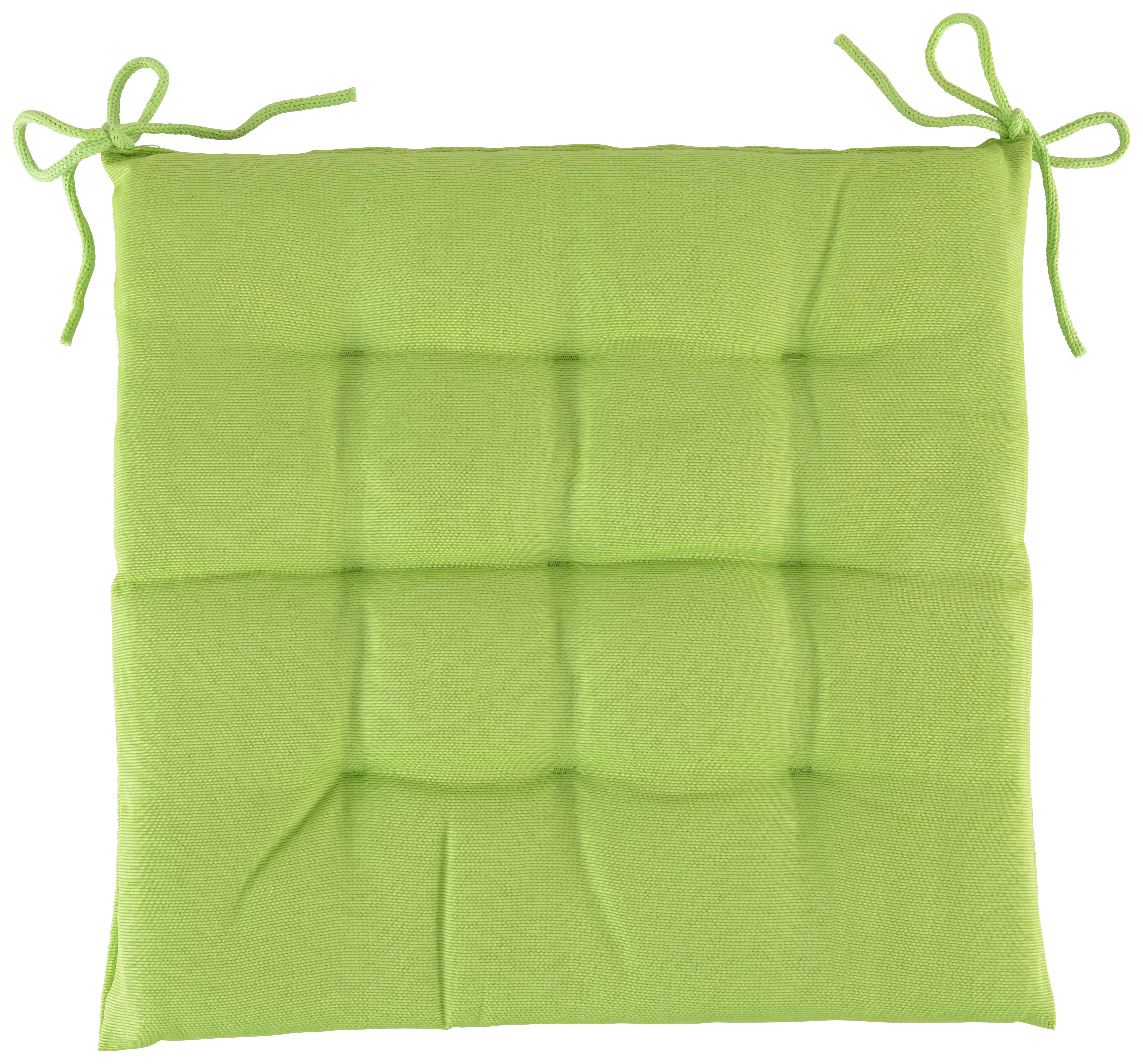 SEDACÍ VANKÚŠ, 40/40/4 cm - zelená, Basics, textil (40/40/4cm) - Boxxx