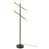 STEHLEUCHTE 47,5/63,5/165 cm    - Dunkelgrün/Weiß, Design, Glas/Metall (47,5/63,5/165cm) - It's about Romi