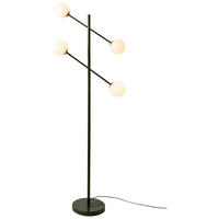 STEHLEUCHTE 47,5/63,5/165 cm    - Dunkelgrün/Weiß, Design, Glas/Metall (47,5/63,5/165cm) - It's about Romi