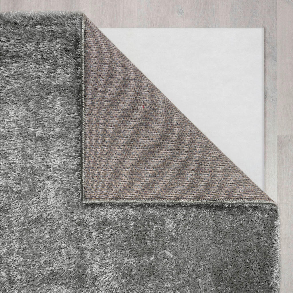 Thumbnail - Xora Shaggy Flair Rugs, Grau, Textil, Uni, rechteckig, 120x170 cm, Reach, AZO-frei, Global Recycled Standard (Grs), für ...