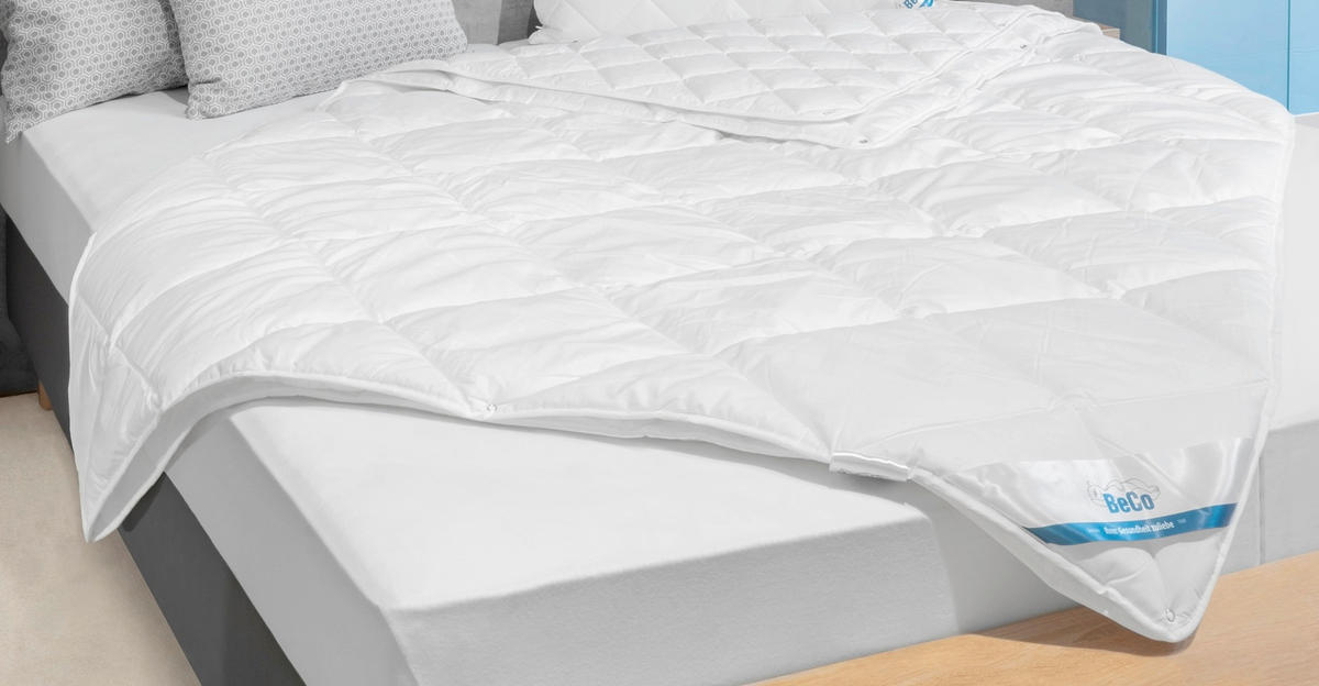 VIERJAHRESZEITENDECKE  Antibac Hygiene Plus  135/200 cm   - Weiß, Basics, Textil (135/200cm) - Beco