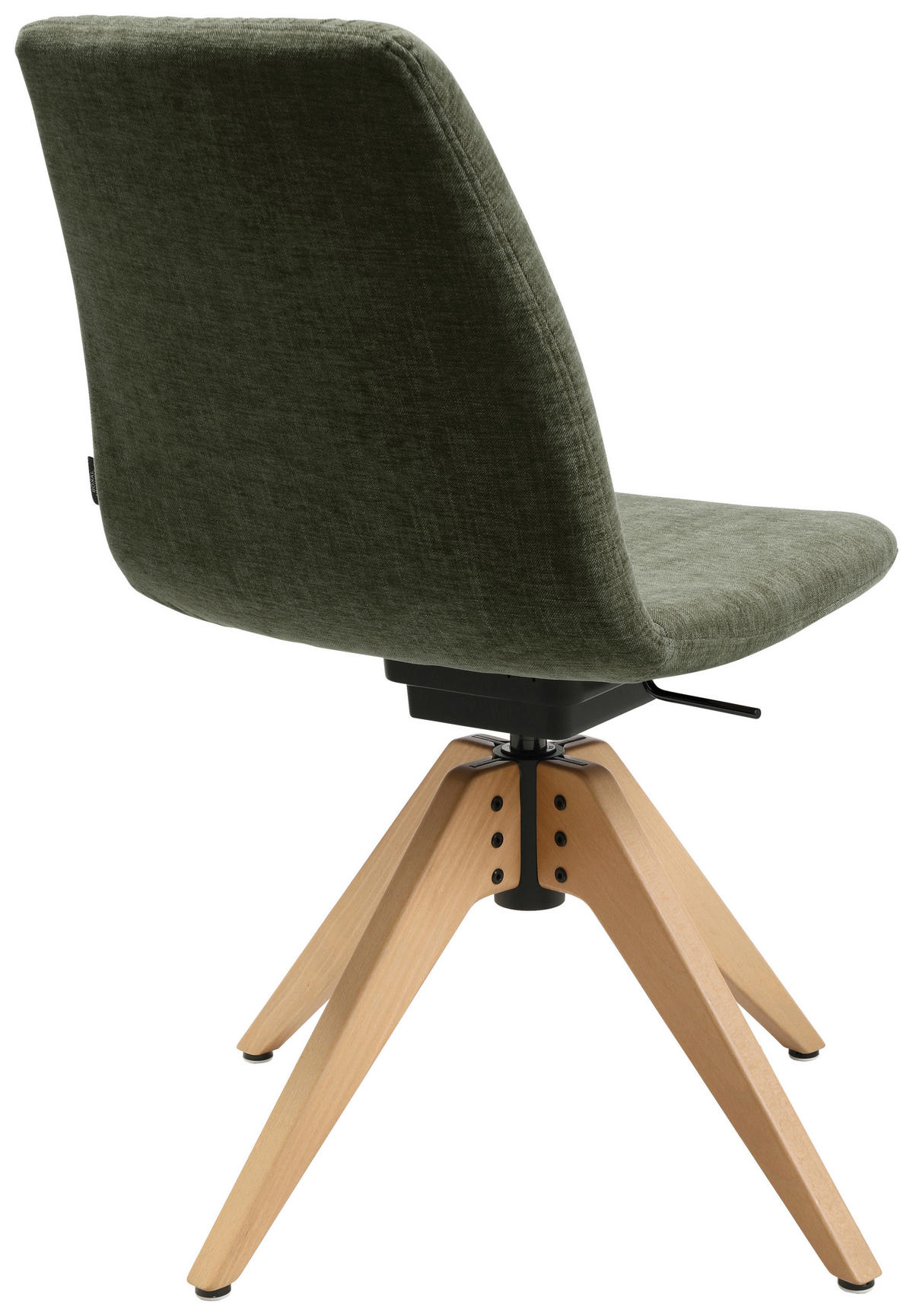 STUHL  in Flachgewebe  - Eichefarben/Grün, Design, Holz/Textil (46/85-88/55cm) - Johann Jakob