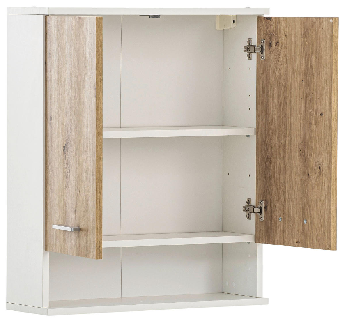 HÄNGESCHRANK 60/70,8/20,5 cm  - Chromfarben/Weiß, KONVENTIONELL, Holzwerkstoff/Metall (60/70,8/20,5cm) - Stylife