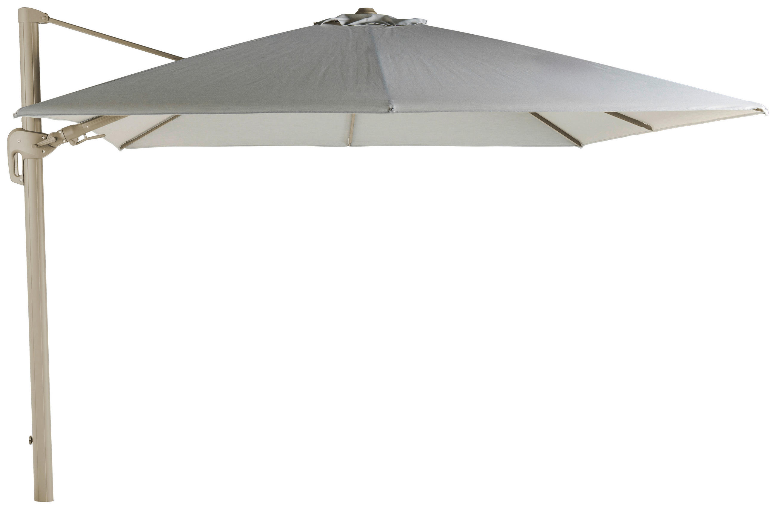 AMPELSCHIRM  300/300 cm  - Champagner/Hellgrau, Basics, Textil/Metall (300/300cm) - Tierra Outdoor