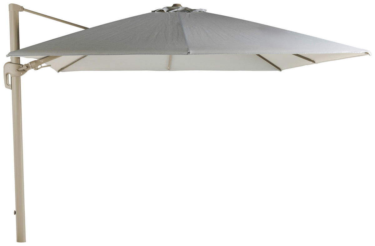 AMPELSCHIRM  300/300 cm  - Champagner/Hellgrau, Basics, Textil/Metall (300/300cm) - Tierra Outdoor
