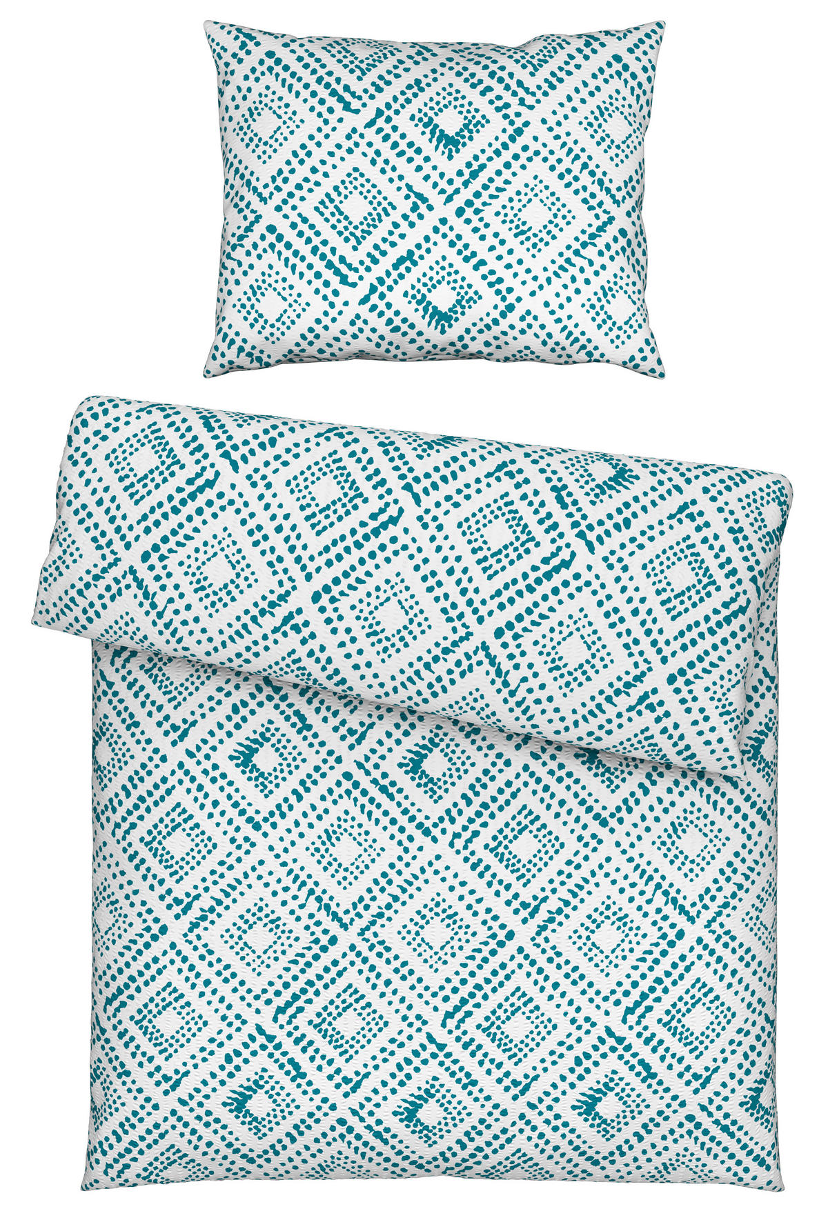 POSTELJINA ARA 140/200 cm krep tirkizna  - tirkizna, Osnovno, tekstil (140/200cm) - Esposa