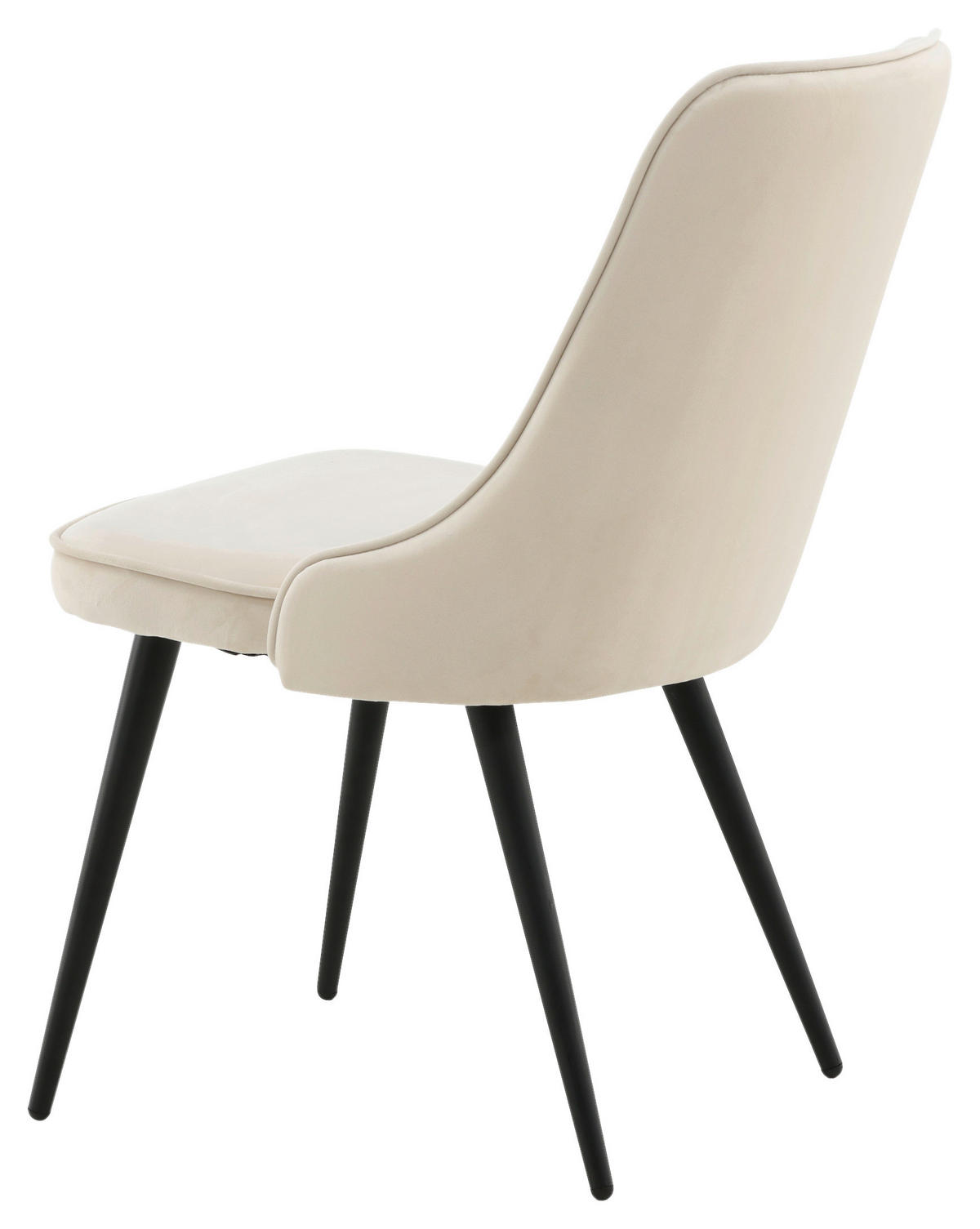 STOLSET 2 styck stål vävt tyg  - beige/svart, Design, metall/textil (50/88.5/66cm) - Livetastic