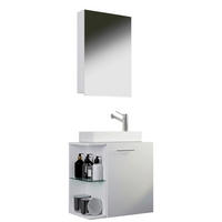 GÄSTEBAD - Weiß, MODERN, Keramik/Holzwerkstoff (52cm) - MID.YOU