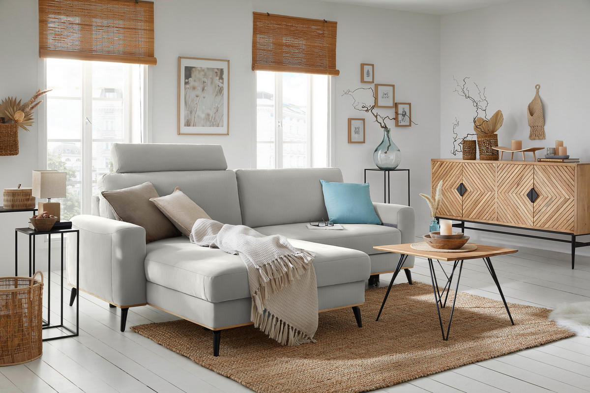 KOPFSTÜTZE Chenille, Cord  - Creme, Konventionell, Textil (84/21/21cm) - MID.YOU