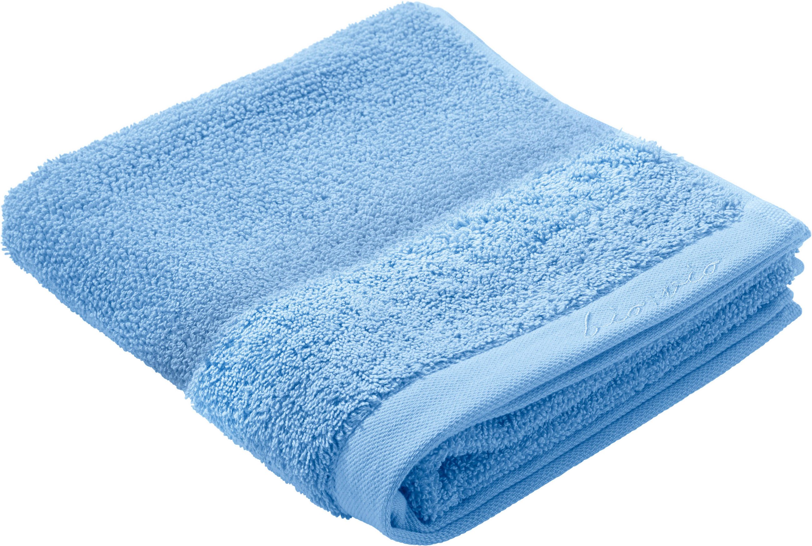 HANDTUCH BONITA Blau  - Blau, Natur, Textil (50/100cm) - Bio:Vio