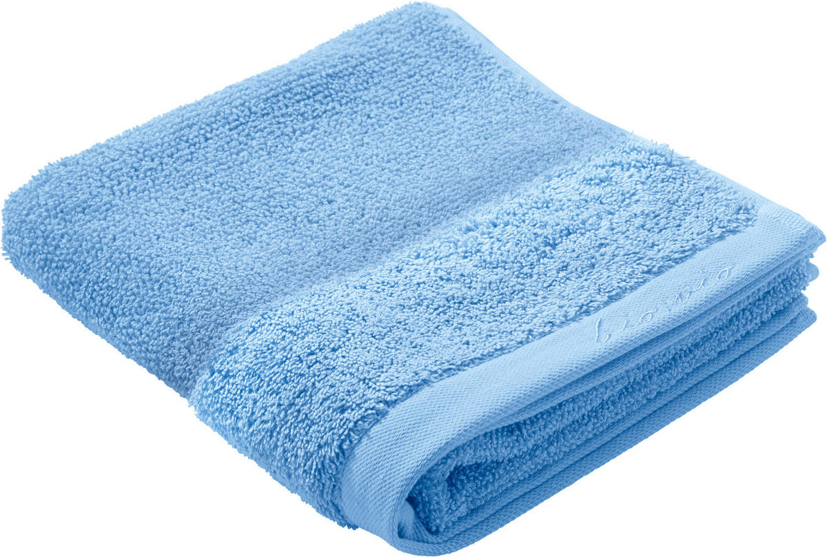 RUČNÍK, 50/100 cm, modrá - modrá, Natur, textil (50/100cm) - Bio:Vio