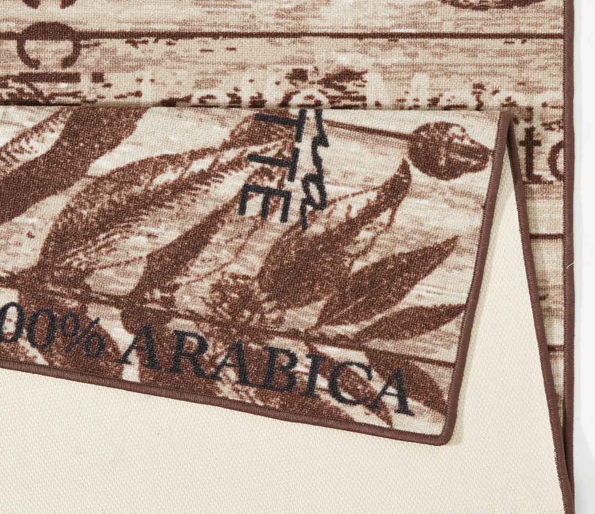 Chic: Küchenläufer (rechteckig 67/180 cm Loop Mokka, Creme  - Creme/Mokka, Design, Kunststoff/Textil (67/180cm) - Hanse Home