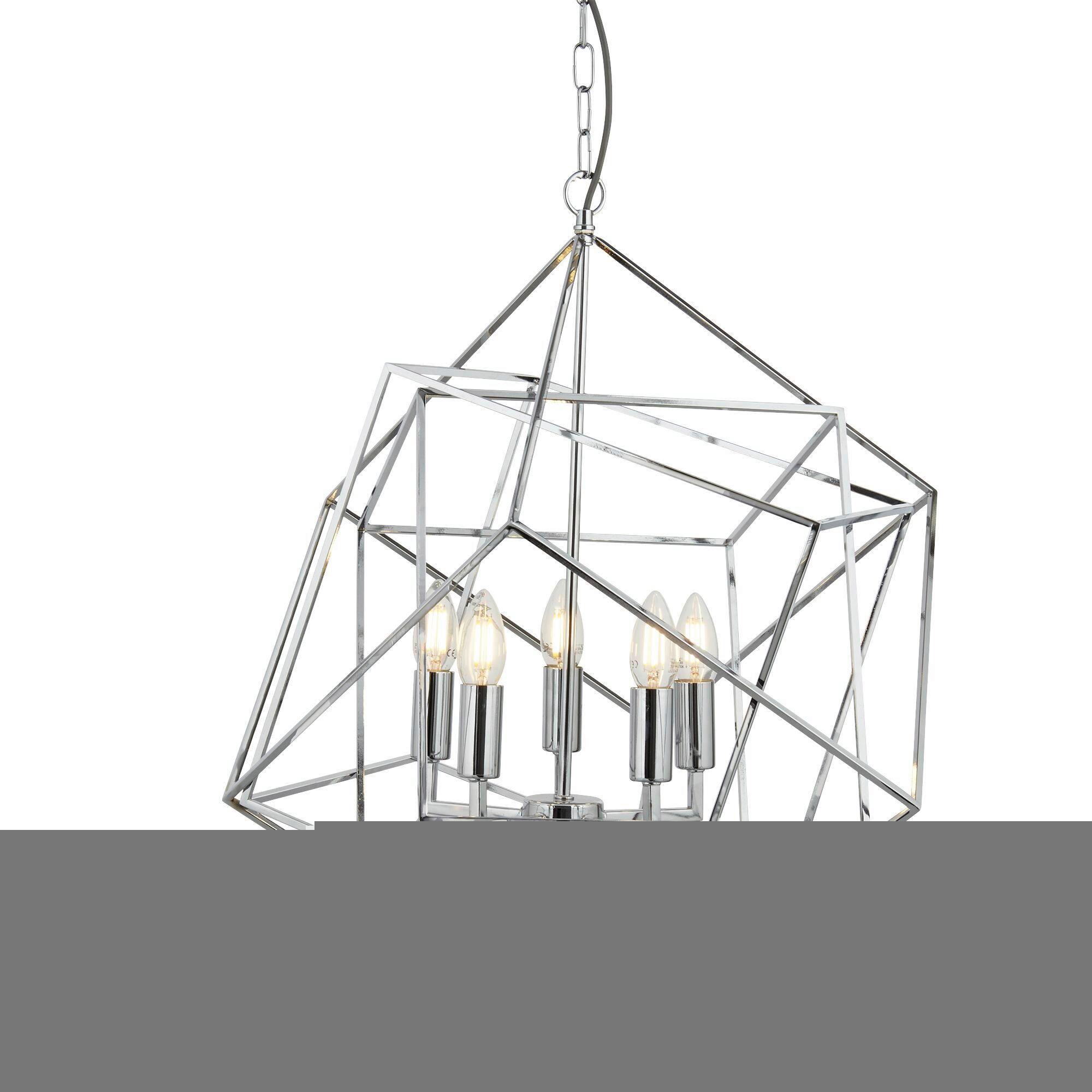 HÄNGELEUCHTE 55/150 cm  - Chromfarben, Design, Metall (55/150cm)