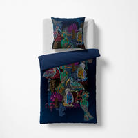 BETTWÄSCHE Black Premium Jersey Interlock-Jersey 155/220 cm  - Blau, Design, Textil (155/220cm) - Fleuresse