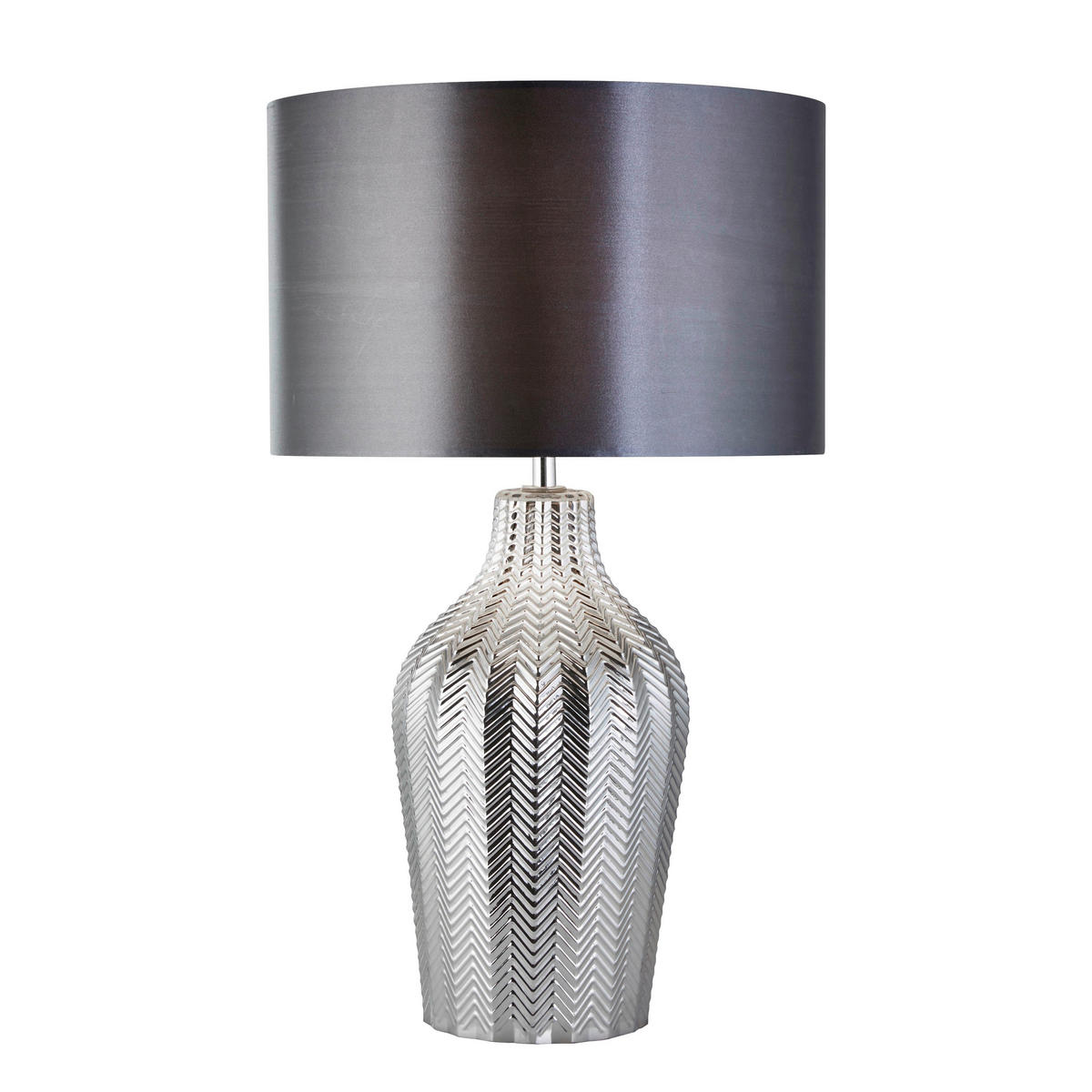 SVJETILJKA STOLNA Chevron  - siva/srebrne boje, Lifestyle, tekstil/metal (31.5/31,5/52cm)