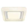 LED-DECKENLEUCHTE    38/38/7,5 cm  - Klar/Chromfarben, Konventionell, Kunststoff/Metall (38/38/7,5cm) - Globo