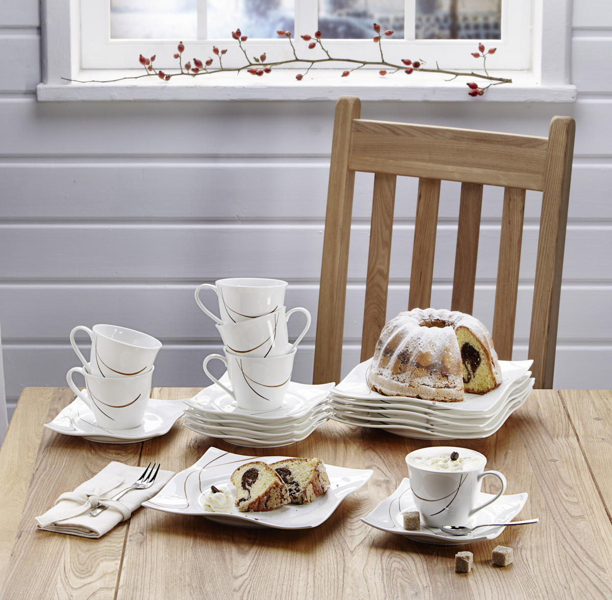 FAT Scala  15 cm   - vit/brun, Design, keramik (15cm) - Ritzenhoff Breker