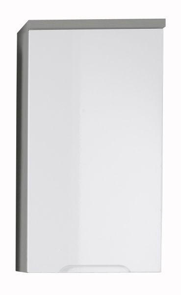 VISEĆI ORMAR  siva, bela  - siva/bela, Dizajnerski, pločasti materijal (40/77/23cm) - Boxxx