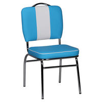 STUHL  in Kunststoff matt  - Blau/Silberfarben, MODERN, Kunststoff/Metall (47/90/45cm) - MID.YOU