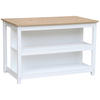 KÜCHENINSEL   in Weiss, Eiche Artisan  - Weiss/Eiche Artisan, Lifestyle, Holzwerkstoff (140/90/80cm) - Livetastic