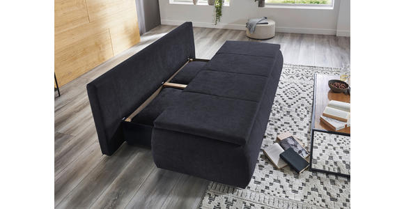 SCHLAFSOFA Webstoff Dunkelblau  - Chromfarben/Dunkelblau, KONVENTIONELL, Holz/Kunststoff (207/91/90cm) - Carryhome