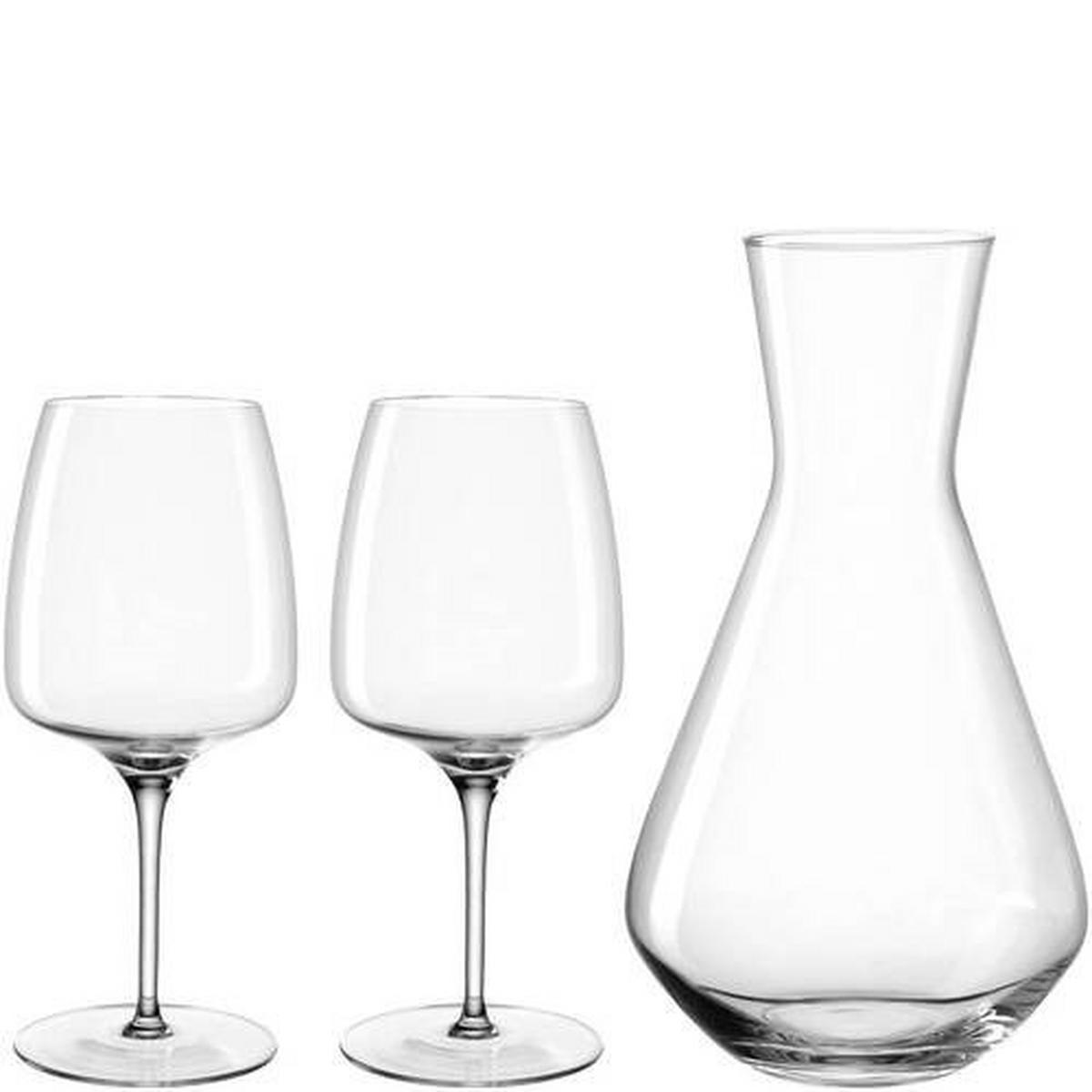WEINSET - Klar, Basics, Glas (24,5/25,7/19,3cm) - Leonardo