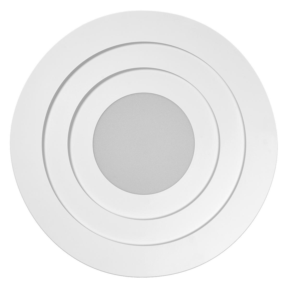 LED-DECKENLEUCHTE Orbis Spiral Loop Round 50,5/6 cm   - Weiß, Design, Kunststoff/Metall (50,5/6cm) - Osram